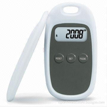 Ultra-slim Digital Pocket Pedometers, Made of ABS Material, Time Display